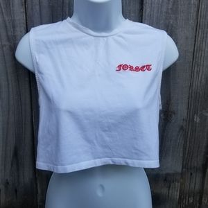 White Cropped T-shirt